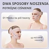 Ujędrniająca maska na twarz z podwójnym podbródkiem, wielokrotnego użytku, maska na twarz w kształcie litery V z efektem liftingu, podwójny podbródek, odpowiednia dla wszystkich kształtów twarzy
