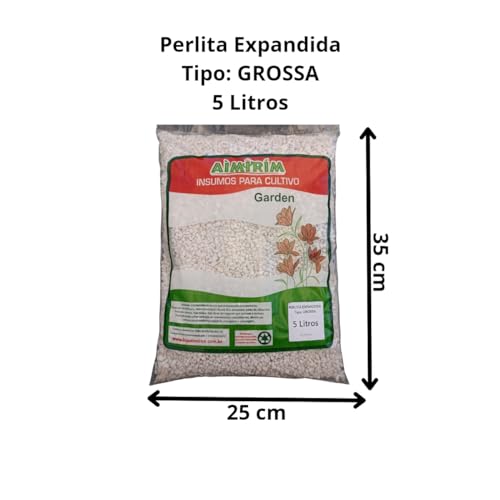 Perlita Expandida Grossa - 5 Litros