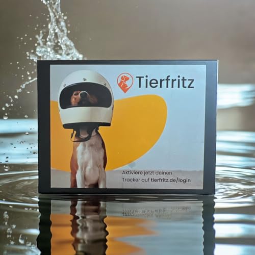Tierfritz GPS Tracker für Hunde – Hunde GPS Tracker mit Live-Tracking, Weglaufalarm, Aktivitäts- & Schlaftracking, weltweit, wasserdicht – GPS Tracker Hund (ABO separat über App)