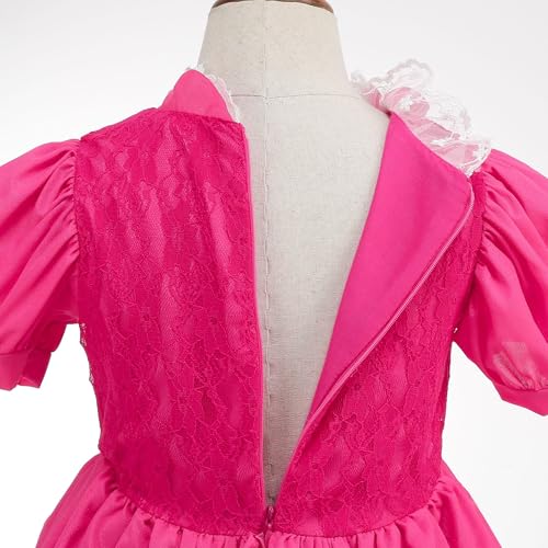 Disfraz princesa rosa para niñas 5-6 años miniatura 4