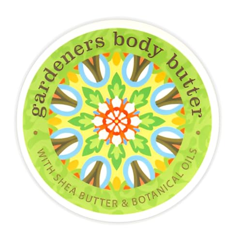 Greenwich Bay Trading Co. Scented Botanic Body Butter - Luxurious Hydration with Shea & Cocoa Butter, Enriched with Vitamin E - 8 Ounce Tub (Gardeners)