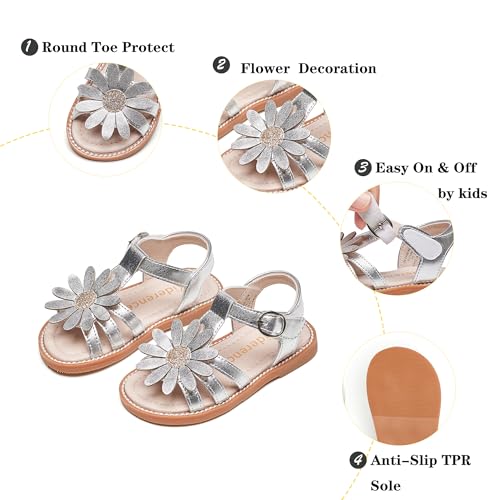 Image of Kiderence Toddler Girls Sandals Little Girls Kids Summer Shoes Toddler Sandals