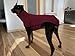 Imily Bela Hundepullover Fleece Rollkragen Hundemantel Warmer Weste Pullover Outdoor Hundejacke Winterkleidung für Kleine Mittel Große Hunde,Weinrot,M