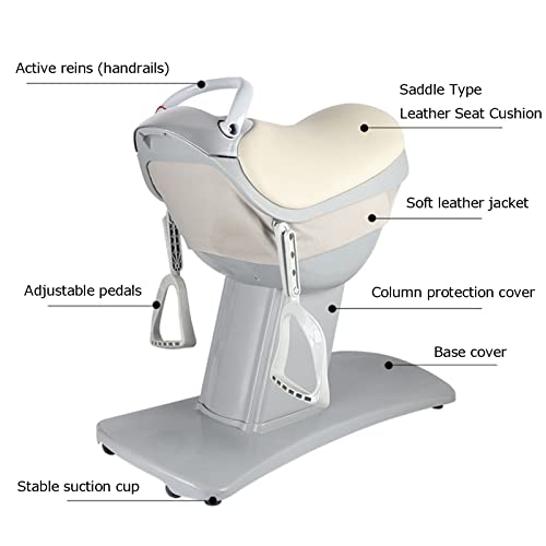 Máquina eléctrica para montar a caballo, entrenador multifunción para moldear el cuerpo y ejercitar el abdomen con vibración, máquina de fitness para pérdida de peso con interruptor de seguridad (gris) miniatura 5