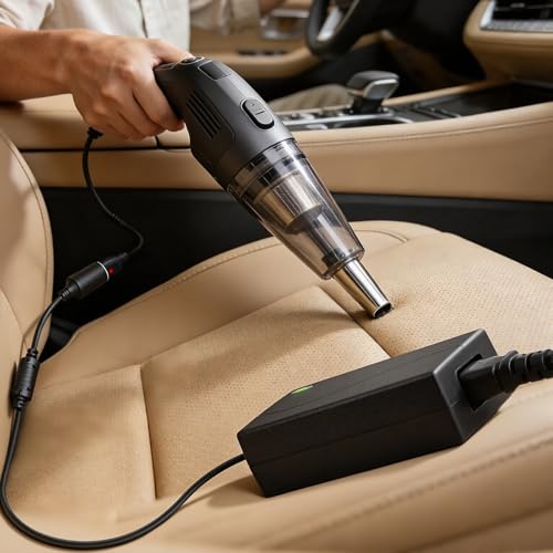 Spannungswandler 230V auf 12V, 5A/60W KFZ Netzadapter 230V auf 12V, mit Zigarettenanzünder Buchse, für Autokühlschrank, Autostaubsauger, Kompressor, Reifenfüller