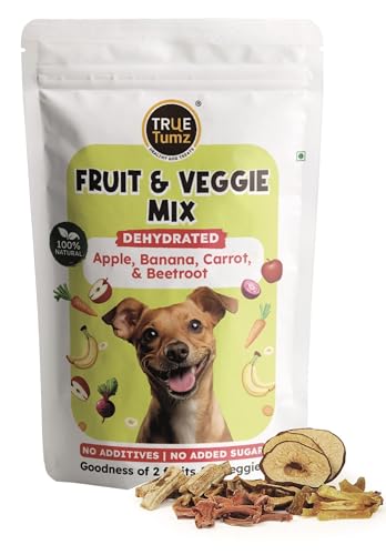 Image of Pure Veg Dog Treats - Real Dehydrated Fruits & Vegetables, No Additives, Grain Free, Preservative Free (85 Gm, Fruits & Veggies),All Life Stages