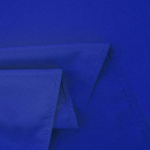 Image of FOLINS&HOME Royal Blue Rectangle Waterproof Tablecloth, 52 x 70 Inch | Wrinkle Free Polyester Table Cloths, Spillproof Heavy Duty and Washable Table Cover for Party, Banquet - Rectangular /Oblong