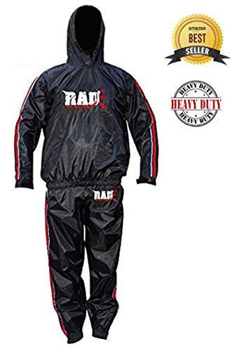 RAD Sauna Suit Men, Women Weight Loss Jacket Pant Gym Workout Sweat Suits