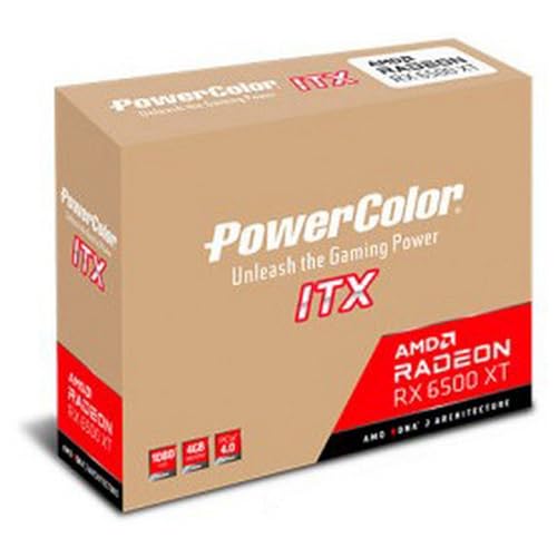 Image of PowerColor AMD Radeon RX 6500XT ITX Gaming Graphics Card with 4GB GDDR6 Memory
