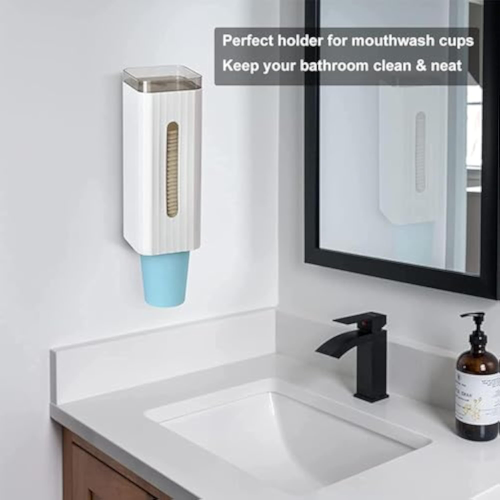 Self Adhesive Wall Mounted Cup Dispenser Holder