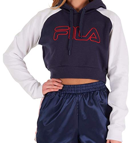 Fila Women's Valeria Hoodie White Red Navy Size Medium