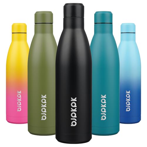 Image of BJPKPK 25 oz Insulated Stainless Steel Water Bottle, Metal Sports Flask
