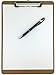 Trade Quest Letter Size Clipboard Low Profile Clip Hardboard (Pack of 30)