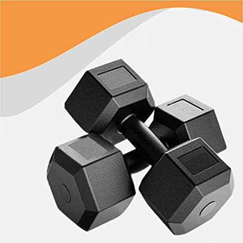 Image of L'AVENIR FITNESS Hex Shape Set of PVC Dumbbell - Pair of 3kg Dumbbell Set - Best for Home Gym Work-Out