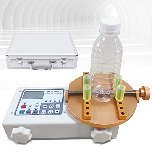 HP-20 Digital Torque Meter Portable Torsion Meter Cap Torque Measure Tester Testing Instrument, Unit Switching, Time Setting, Tightening Force