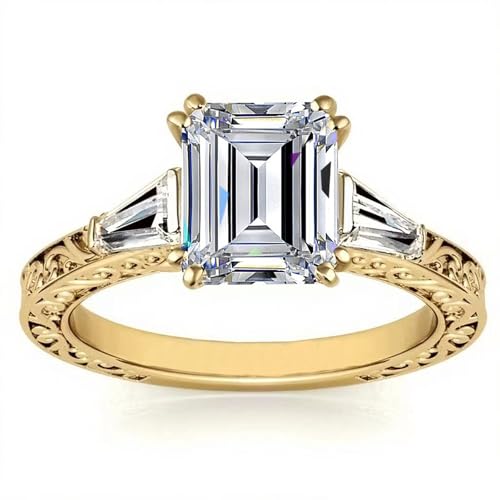 Moissanite Wedding Ring for Women 925 Sterling Silver/10K/14K/18K Gold Anniversary Rings D Color VVS1 Clarity Round/Oval/Princess/Marquise/Heart/Pear Cut Engagement Ring Gifts