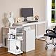 Niciksty Computer Tower Ständer 3 Schicht, PC Ständer Computer Ständer mit Rollen, Mobiler PC-Gehäuseständer, ATX-Gehäuse CPU Halter PC Ständer, Weiß