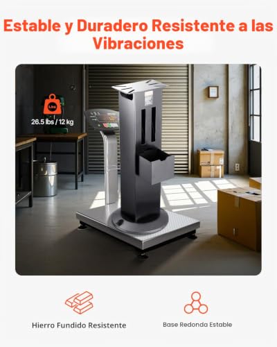 Soporte para amoladora de banco VEVOR contra vibraciones con base estable de suelo 3