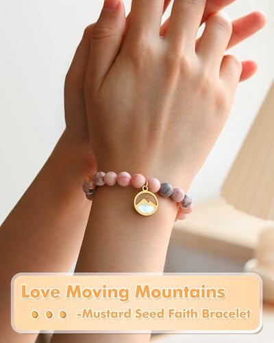 Silver/Gold Move Mountains-Mustard Seed Bracelet Catholic Christian Easter Christmas Birthday Gifts2