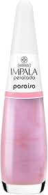 Esmalte Perolado Paraiso, Impala Cosmeticos, Rosa