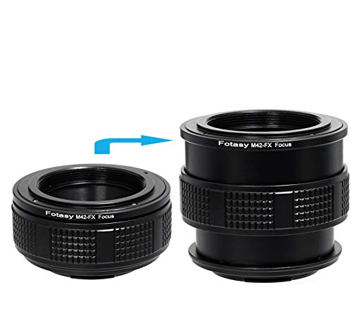 Fotasy M42 Lens to Fuji X Macro Focusing Helicoid, 42mm Focusing Helicoid, Compatible