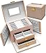 Produktbild LIGHTY LEAP's Schmuckkästchen Damen aus Leder (rosé) - Schmuckbox für Ringe, Ketten und Ohrring Schminke Aufbewahrung - Ideal als Geschenk für Frauen - Jetzt bestellen!