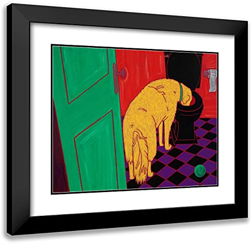 ArtDirect Drinking Problem Framed Art Print, Canvas or Metal by Bond, Angela - Choose Your Own Frame and Style with Customized Framing Options