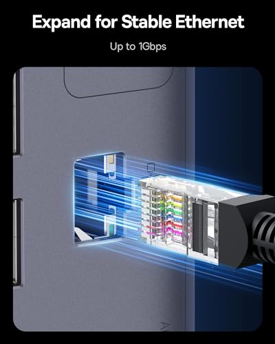 Image of Baseus Spacemate Docking Station, 11-in-1 USB-C DisplayLink Docking Station for macOS Laptop, Triple Display with 4K HDMI, 10Gbps USB-C & USB-A, Ethernet, Audio, 100W PD Charging (Driver Required)