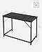 VASAGLE Computer Desk, Office Desk, 100 x 50 x 76 cm, for Study, Bedroom, Living Room, Ebony Black and Ink Black LWD041B56