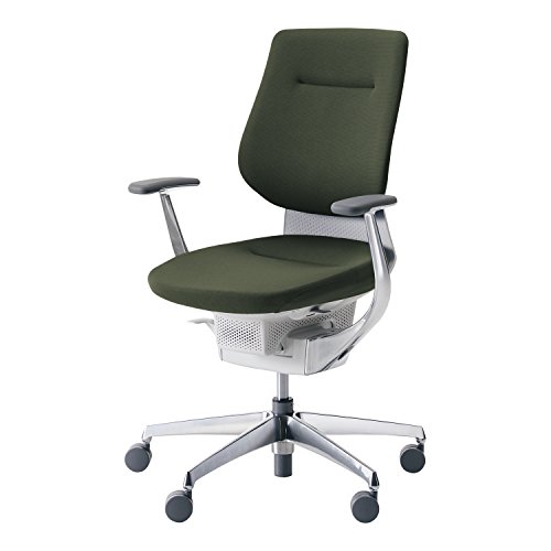 コクヨ イング イス ディープグリーン クッションタイプ デスクチェア 事務椅子 座面が360°動く椅子 CR-GA3243E1G4Q6-VN 【ラクラク納品サービス】