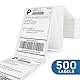 Thermoetikette, POLONO 4x6 Thermodirekt-Versandetikette (500er-Pack), Perforierte Leporello-Etikette, Kompatibel mit Etikettendrucker MUNBYN, Rollo, IDPRT SP410, POLONO PL60, Handelsqualität