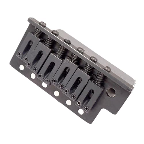 Guitare électrique pour gaucher : corrigez l'intonation avec ce pont tremolo noir