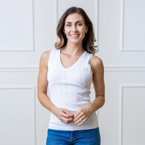 Image of Hope & Henry Women's V-Neck Sweater Tank