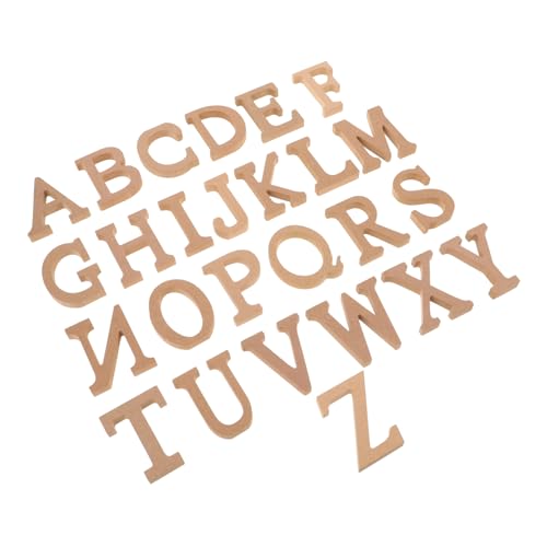 BESTonZON Unfinished Wooden Letters Small Letters for Crafts Diy Home Decor Wooden Craft Letters Baby Shower Decor Sign