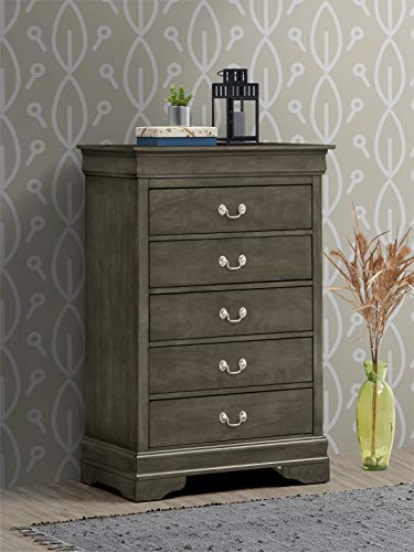Stylish Traditional Gray Storage Chest