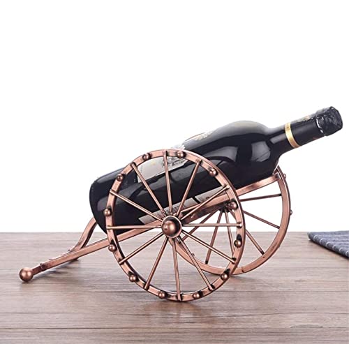 Soporte para botellas de vino vintage de hierro miniatura 5