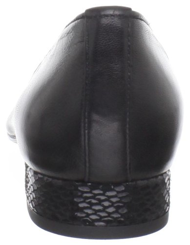 VANELi Women's FC-313 Flat, Black Nappa/Black Squama Print Tip, 8 N US3