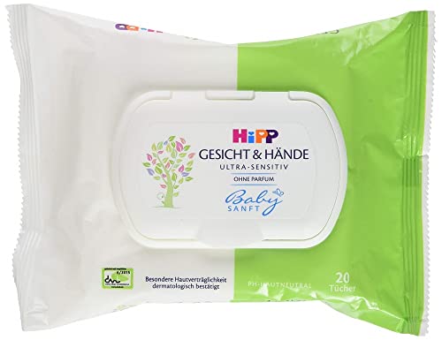 HiPP Babysanft - Pañuelos para cara y manos (20 unidades)