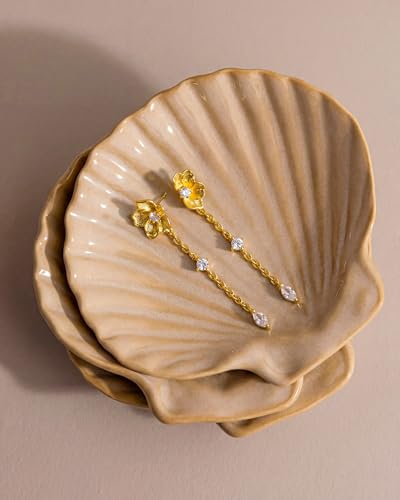 50% Off Ceramic Shell Jewelry Tray - Organize Rings & Earrings