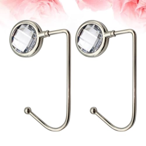 PartyKindom 2 Pçs Bolsa Gancho Bolsa Cabide Para Mesa Elegante Longo Bolsa Titular Para Meninas Femi