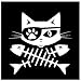 Pegatinas De Pared Calcomanías Extraíble Impermeable Decorar Cat Fish Car Wall Pegatina Trucks Vans Laptops Exterior Accesorios Calcomanías 54X60cm