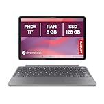 Lenovo Duet Chromebook 11” FHD+ (1920x1200), MediaTek Kompanio 838, RAM 8GB, Memoria 128GB, Schermo Touch, Chrome OS, Folio Stand e Tastiera inclusi - Luna Grey
