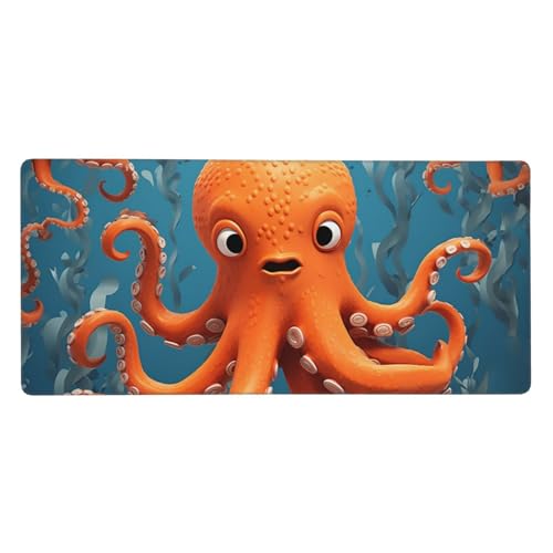 Tapis de souris grand format antidérapant aux bords cousus