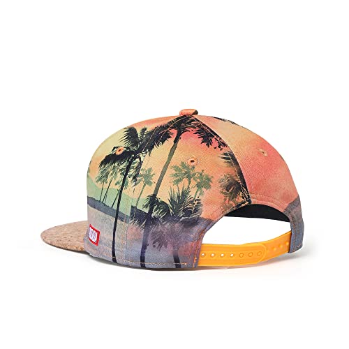 Nuzada Snapback Hats For Men Flat Bill Hat Baseball Cap Originales Adjustable Size Cork Brim Yellow #TOP6