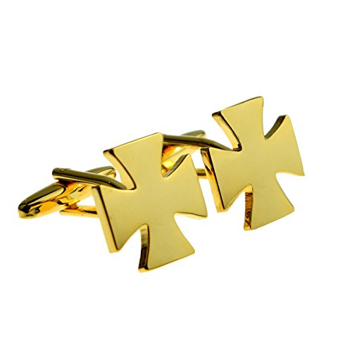 Mancuernillas para hombre Gtr estilo cruz maltesa miniatura 1