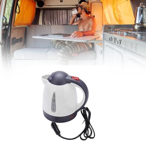 Tetera eléctrica portátil para auto 12V 1L rápido miniatura 5