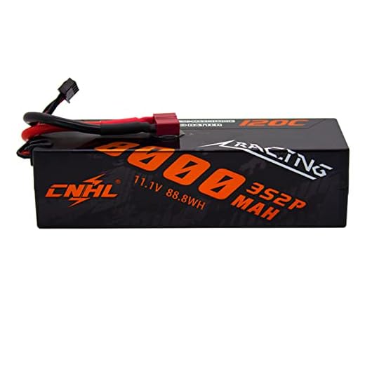 CNHL 3S Lipo Battery 8000mAh 120C 11.1V Lipo Battery with T-Connector for RC Car Truck Boat Drag Crawler Racing Hobby