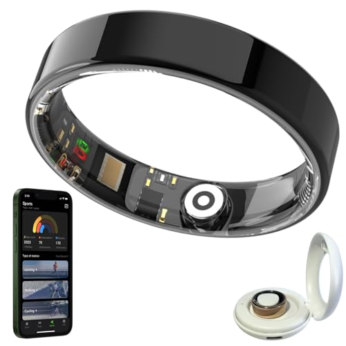 PAERDUO Smart Ring 6.0mm Fitness & Health Tracker Black