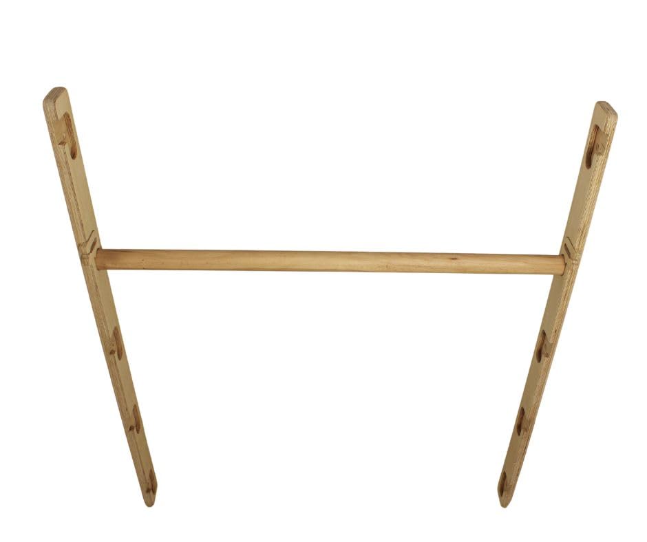 Barre de traction en bois robuste au design épuré et sécurisé