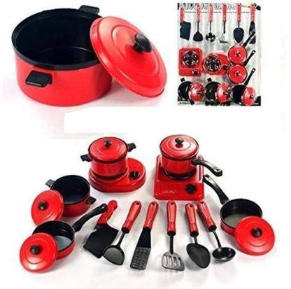 QSF Indian Great Kitchen Plastic Non Toxic Toys Set for Girls (Kid's Love Kitchen Set)